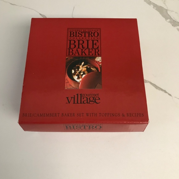 Vintage Gourmet du Village Bistro Collection Brie Baker Cheese Dome Ceramic - Picture 2 of 7